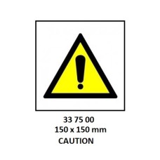 Hazard Sign 150 X 150mm Caution